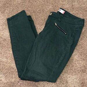 CAbi Forest Green Skinny Jeans. Size 10
